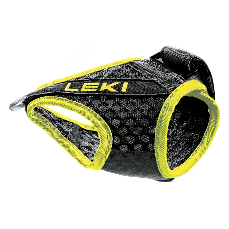 Leki Shark Frame Strap Mesh in Black/Neon Yellow